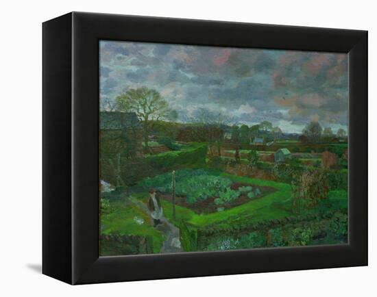 The Kitchen Garden in Autumn, 1947-Stephen Harris-Framed Premier Image Canvas