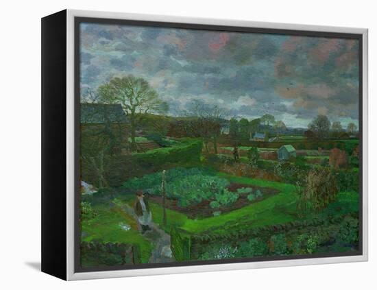 The Kitchen Garden in Autumn, 1947-Stephen Harris-Framed Premier Image Canvas