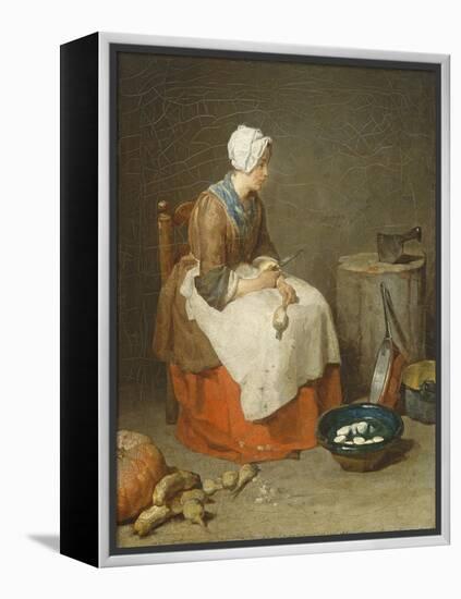 The Kitchen Maid, 1738-Jean-Baptiste Simeon Chardin-Framed Premier Image Canvas