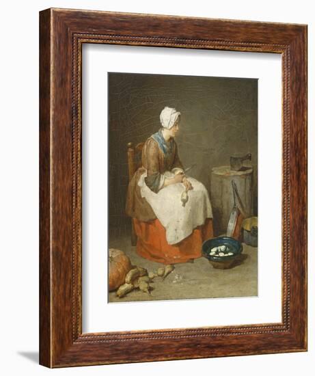 The Kitchen Maid, 1738-Jean-Baptiste Simeon Chardin-Framed Giclee Print