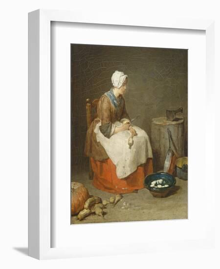 The Kitchen Maid, 1738-Jean-Baptiste Simeon Chardin-Framed Giclee Print