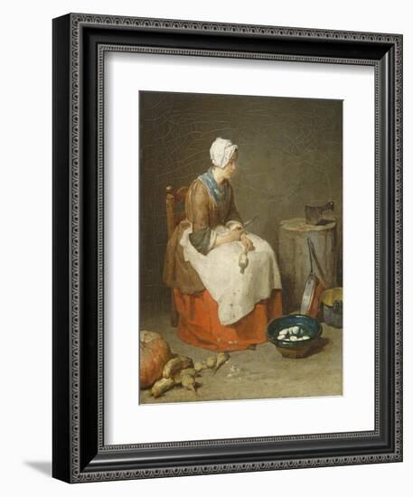 The Kitchen Maid, 1738-Jean-Baptiste Simeon Chardin-Framed Giclee Print