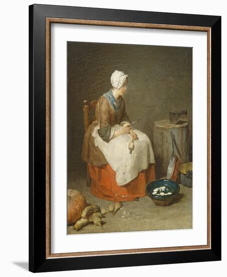 The Kitchen Maid, 1738-Jean-Baptiste Simeon Chardin-Framed Giclee Print