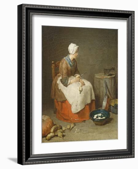 The Kitchen Maid, 1738-Jean-Baptiste Simeon Chardin-Framed Giclee Print