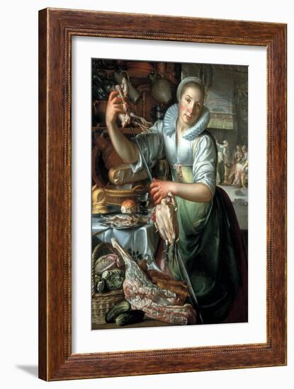 The Kitchen Maid, Ca 1620-1625-Joachim Wtewael-Framed Giclee Print