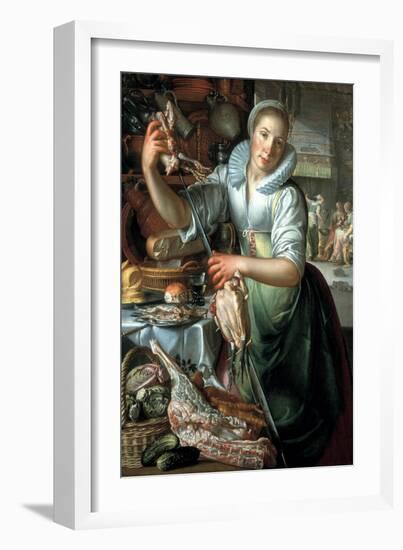 The Kitchen Maid, Ca 1620-1625-Joachim Wtewael-Framed Giclee Print