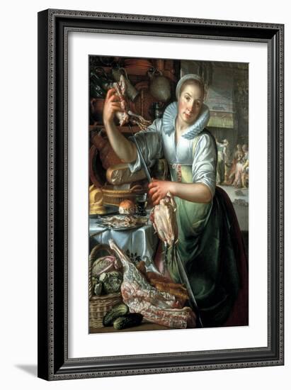 The Kitchen Maid, Ca 1620-1625-Joachim Wtewael-Framed Giclee Print