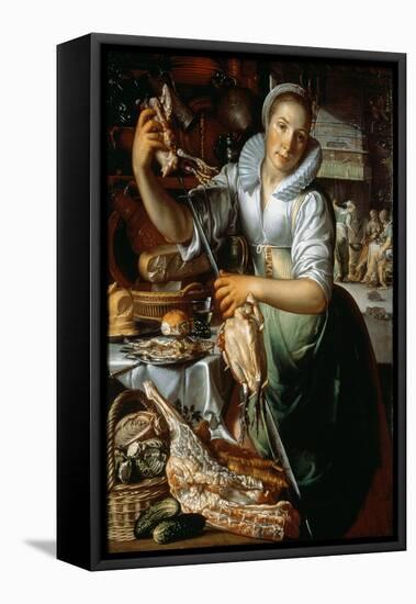 The Kitchen Maid circa 1620-25-Joachim Wtewael Or Utewael-Framed Premier Image Canvas
