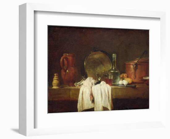 The Kitchen Table-Jean-Baptiste Simeon Chardin-Framed Giclee Print