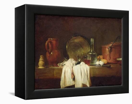 The Kitchen Table-Jean-Baptiste Simeon Chardin-Framed Premier Image Canvas