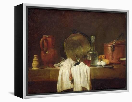 The Kitchen Table-Jean-Baptiste Simeon Chardin-Framed Premier Image Canvas