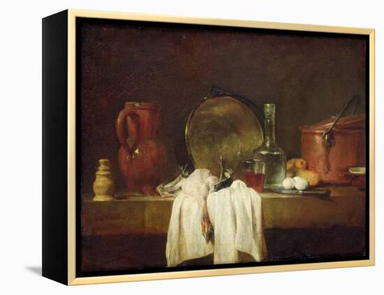 The Kitchen Table-Jean-Baptiste Simeon Chardin-Framed Premier Image Canvas