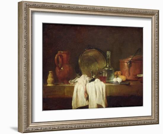 The Kitchen Table-Jean-Baptiste Simeon Chardin-Framed Giclee Print