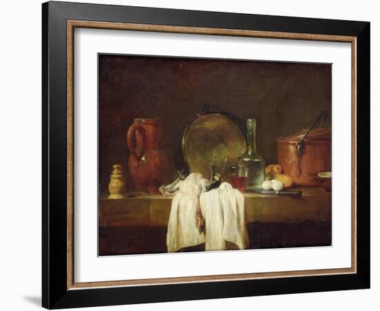 The Kitchen Table-Jean-Baptiste Simeon Chardin-Framed Giclee Print