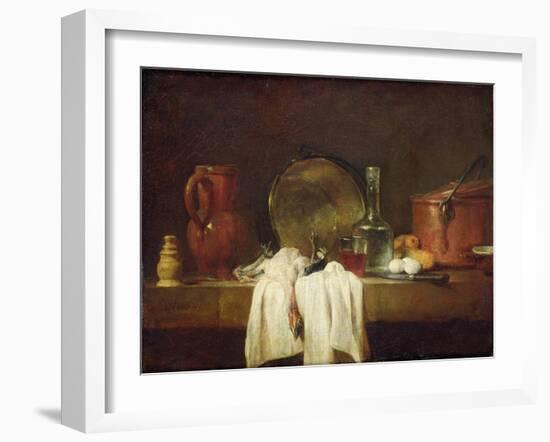 The Kitchen Table-Jean-Baptiste Simeon Chardin-Framed Giclee Print