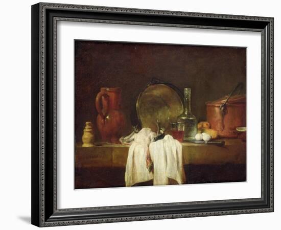 The Kitchen Table-Jean-Baptiste Simeon Chardin-Framed Giclee Print