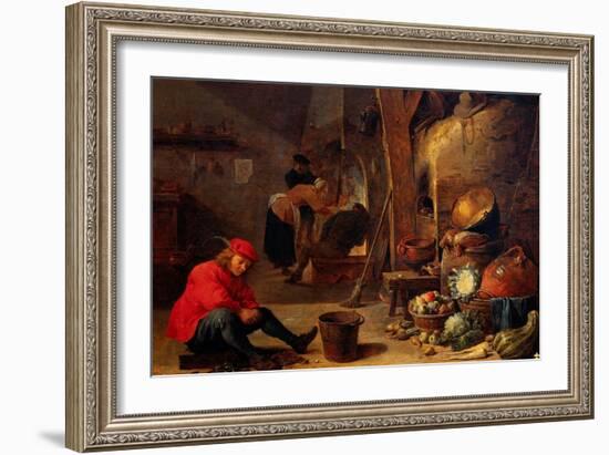 The Kitchen-David Teniers the Younger-Framed Giclee Print