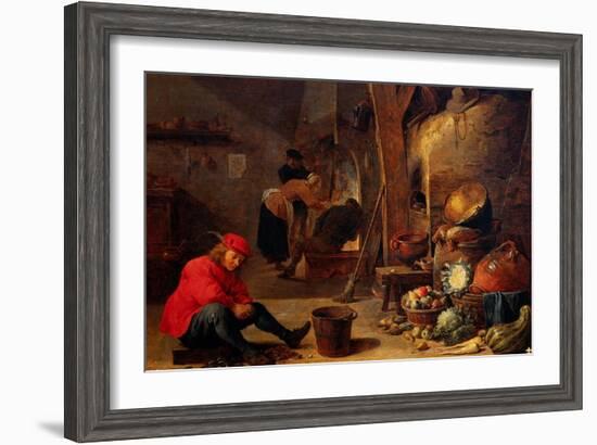 The Kitchen-David Teniers the Younger-Framed Giclee Print