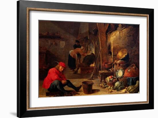 The Kitchen-David Teniers the Younger-Framed Giclee Print