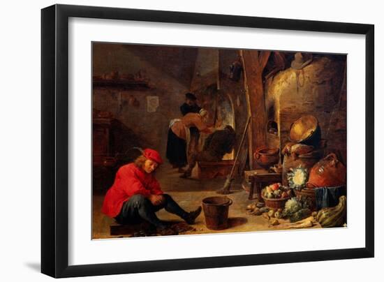 The Kitchen-David Teniers the Younger-Framed Giclee Print