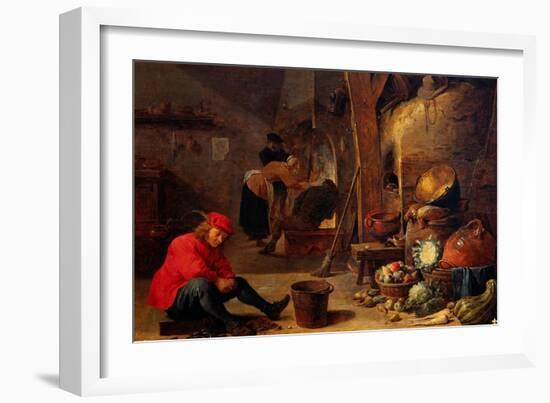 The Kitchen-David Teniers the Younger-Framed Giclee Print