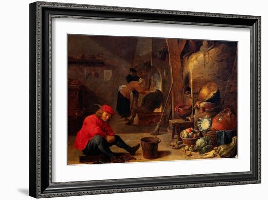 The Kitchen-David Teniers the Younger-Framed Giclee Print