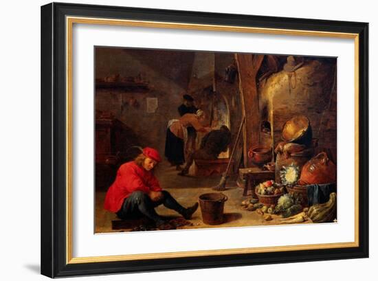 The Kitchen-David Teniers the Younger-Framed Giclee Print