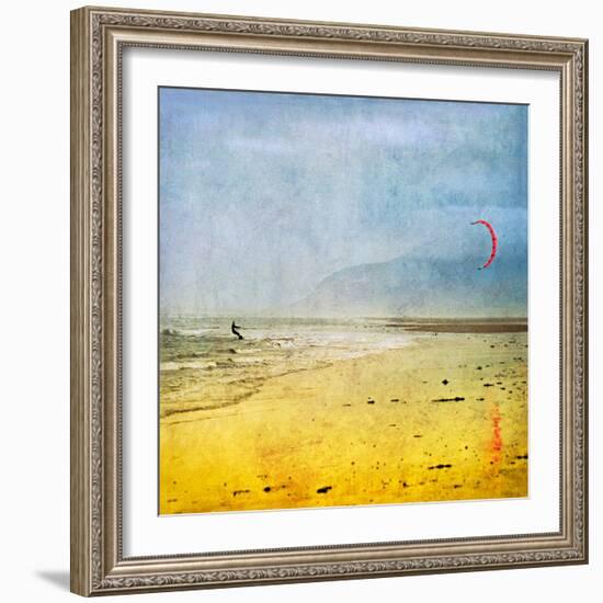 The Kite Surfer-Pete Kelly-Framed Giclee Print