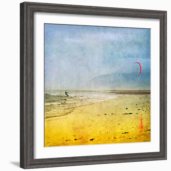 The Kite Surfer-Pete Kelly-Framed Giclee Print