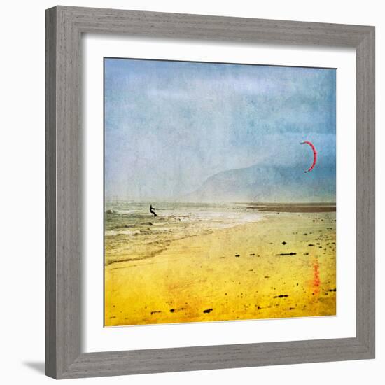 The Kite Surfer-Pete Kelly-Framed Giclee Print