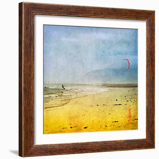 The Kite Surfer-Pete Kelly-Framed Giclee Print