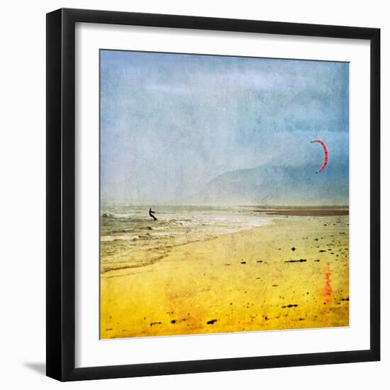 The Kite Surfer-Pete Kelly-Framed Giclee Print