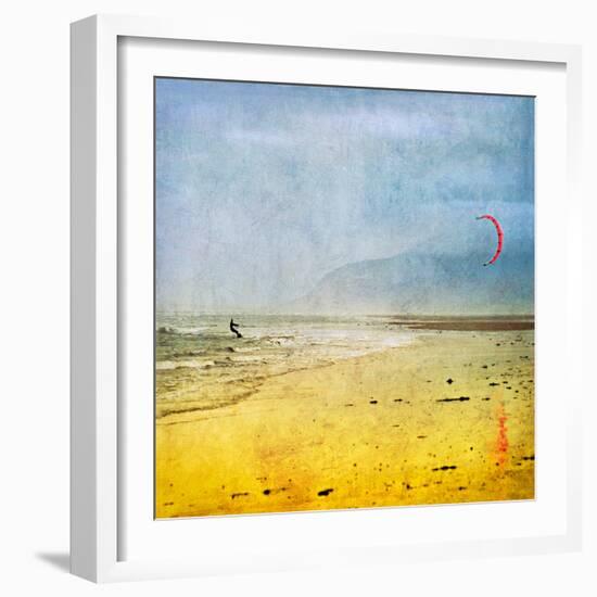 The Kite Surfer-Pete Kelly-Framed Giclee Print