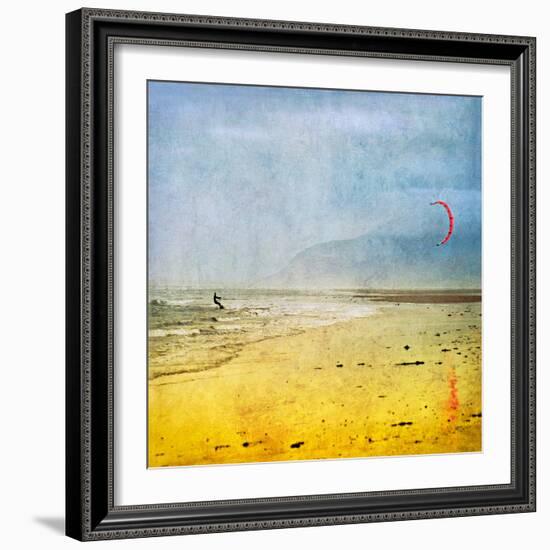 The Kite Surfer-Pete Kelly-Framed Giclee Print