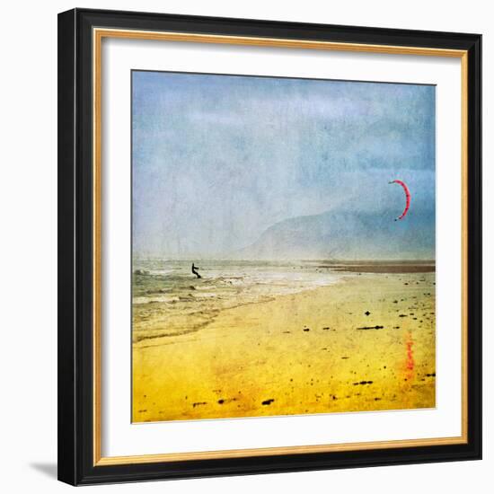 The Kite Surfer-Pete Kelly-Framed Giclee Print