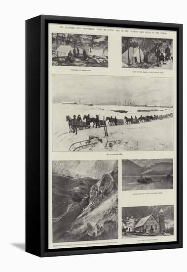 The Klondike Gold Discoveries, Views at Juneau and on the Chilkoot Pass Route to the Yukon-Henry Charles Seppings Wright-Framed Premier Image Canvas