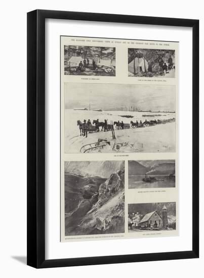 The Klondike Gold Discoveries, Views at Juneau and on the Chilkoot Pass Route to the Yukon-Henry Charles Seppings Wright-Framed Giclee Print
