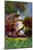 The Knave of Hearts in the Meadow-Maxfield Parrish-Mounted Art Print