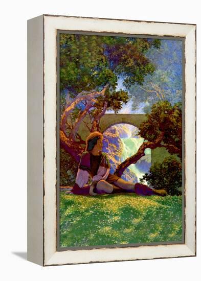 The Knave of Hearts in the Meadow-Maxfield Parrish-Framed Stretched Canvas