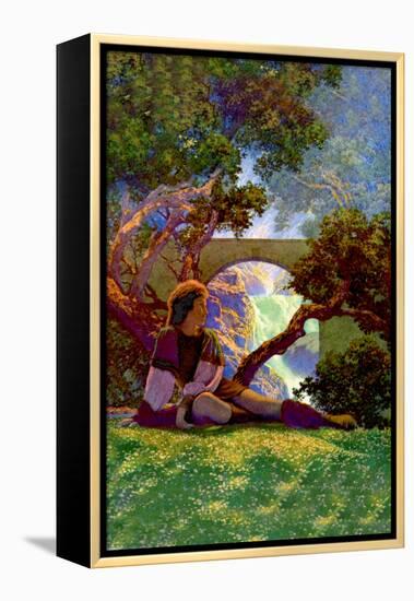 The Knave of Hearts in the Meadow-Maxfield Parrish-Framed Stretched Canvas