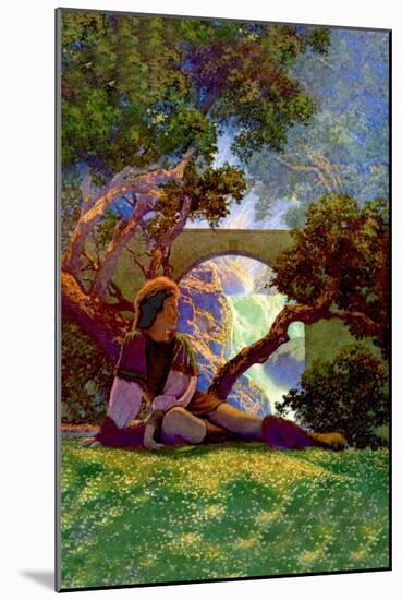 The Knave of Hearts in the Meadow-Maxfield Parrish-Mounted Art Print