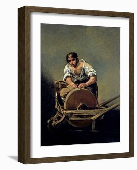 The Knife-Grinder, 1808-12-Francisco de Goya-Framed Giclee Print