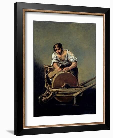 The Knife-Grinder, 1808-12-Francisco de Goya-Framed Giclee Print