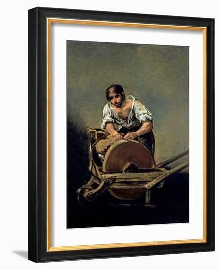 The Knife-Grinder, 1808-12-Francisco de Goya-Framed Giclee Print