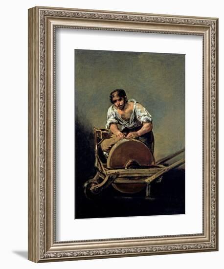 The Knife-Grinder, 1808-12-Francisco de Goya-Framed Giclee Print