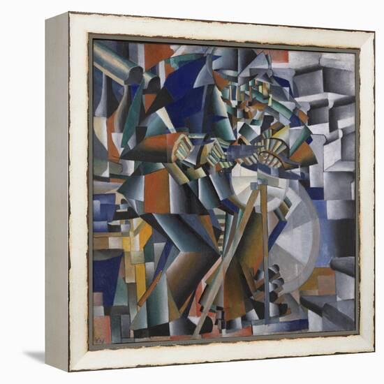 The Knife Grinder or Principle of Glittering, 1912-3-Kazimir Severinovich Malevich-Framed Premier Image Canvas