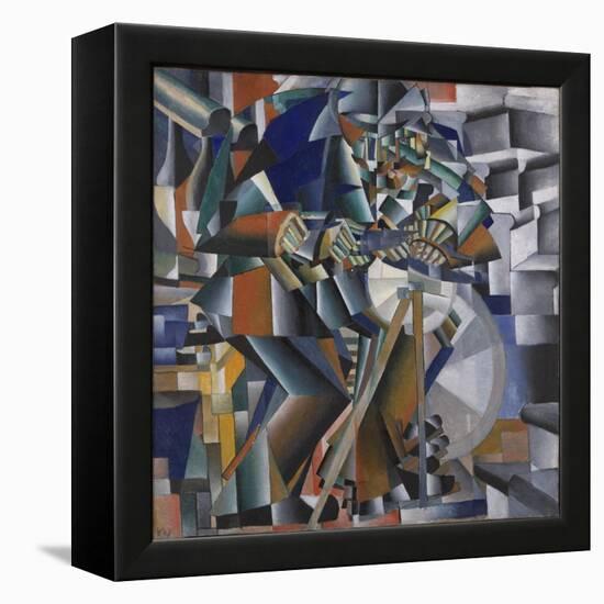 The Knife Grinder or Principle of Glittering, 1912-3-Kazimir Severinovich Malevich-Framed Premier Image Canvas