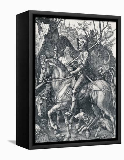 The Knight, Death and the Devil, 1513-Albrecht Dürer-Framed Premier Image Canvas