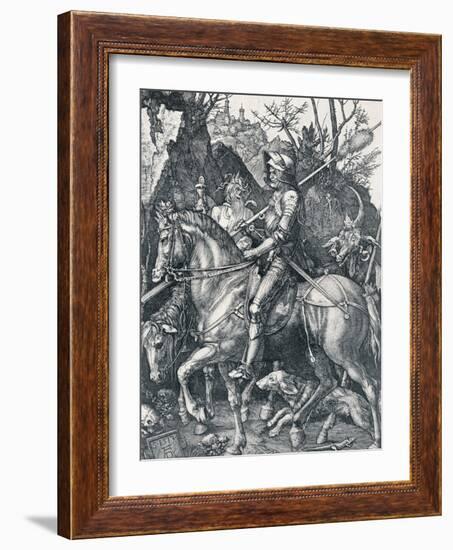 The Knight, Death and the Devil, 1513-Albrecht Dürer-Framed Giclee Print