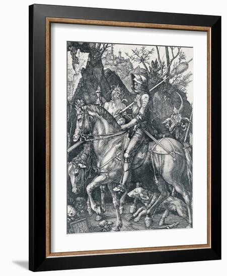 The Knight, Death and the Devil, 1513-Albrecht Dürer-Framed Giclee Print